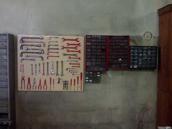 panneau d'outils